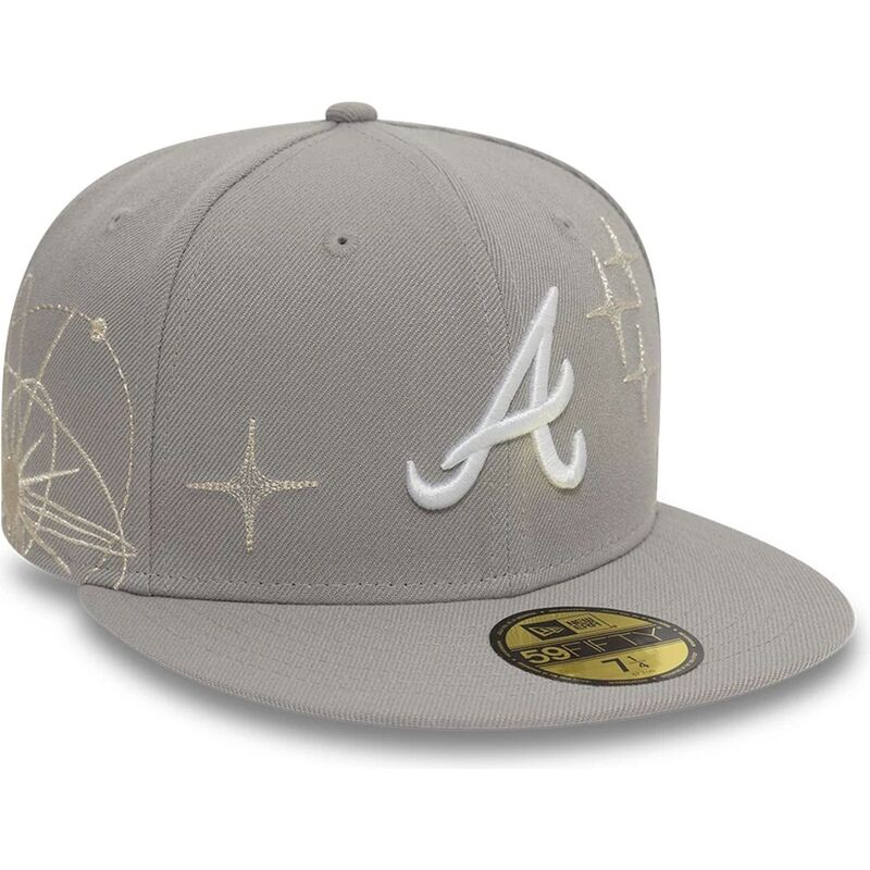 casquette-plate-grise-ajustee-59fifty-zodiac-atlanta-braves-mlb-new-era casquette-plate-grise-ajustee-59fifty-zodiac-atlanta-braves-mlb-new-era
