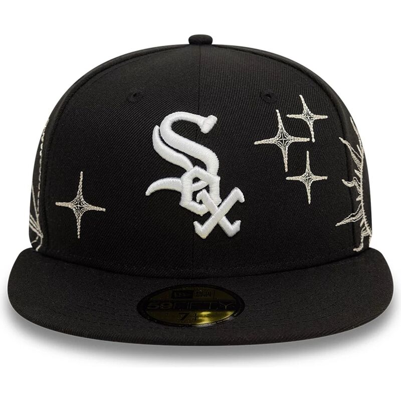 casquette-plate-noire-ajustee-59fifty-zodiac-chicago-white-sox-mlb-new-era