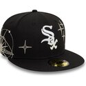 casquette-plate-noire-ajustee-59fifty-zodiac-chicago-white-sox-mlb-new-era