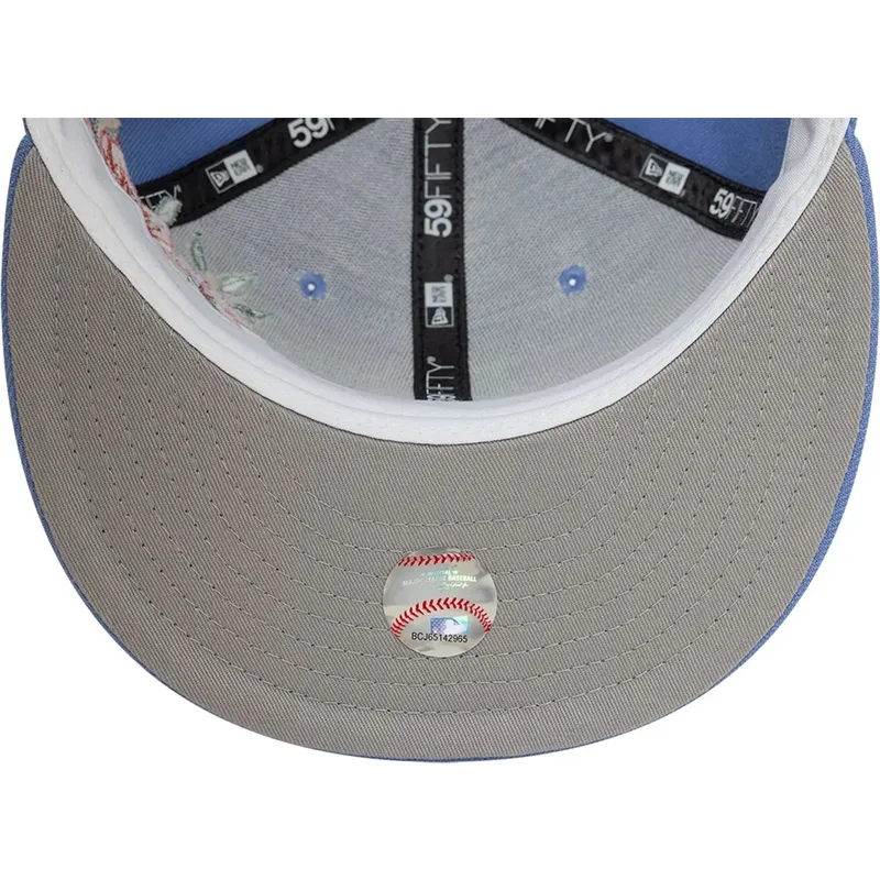 casquette-plate-bleue-ajustee-59fifty-floral-los-angeles-dodgers-mlb-new-era casquette-plate-bleue-ajustee-59fifty-floral-los-angeles-dodgers-mlb-new-era