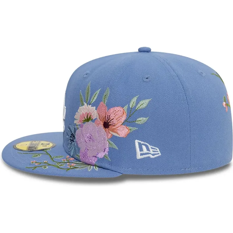 casquette-plate-bleue-ajustee-59fifty-floral-los-angeles-dodgers-mlb-new-era casquette-plate-bleue-ajustee-59fifty-floral-los-angeles-dodgers-mlb-new-era