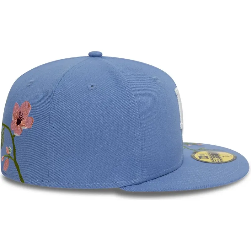 casquette-plate-bleue-ajustee-59fifty-floral-los-angeles-dodgers-mlb-new-era casquette-plate-bleue-ajustee-59fifty-floral-los-angeles-dodgers-mlb-new-era