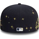 casquette-plate-bleue-marine-ajustee-59fifty-zodiac-new-york-yankees-mlb-new-era