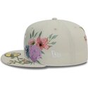 casquette-plate-beige-ajustee-59fifty-floral-new-york-yankees-mlb-new-era