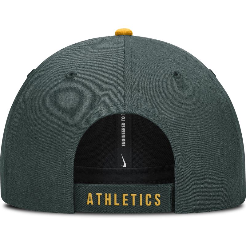 casquette-courbee-verte-ajustable-pour-enfant-dri-fit-club-structured-oakland-athletics-mlb-nike