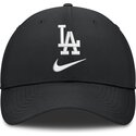 casquette-courbee-noire-ajustable-primetime-club-structured-uv-poly-ripstop-los-angeles-dodgers-mlb-nike