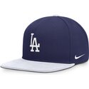 casquette-plate-bleue-et-blanche-snapback-nike-dri-fit-pro-structured-square-bill-los-angeles-dodgers-mlb-nike