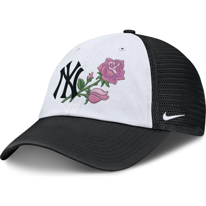 casquette-trucker-noire-et-blanche-ajustable-mothers-day-club-unstructured-new-york-yankees-mlb-nike casquette-trucker-noire-et-blanche-ajustable-mothers-day-club-unstructured-new-york-yankees-mlb-nike
