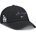 casquette-courbee-noire-ajustable-mothers-day-club-unstructured-organic-cotton-los-angeles-dodgers-mlb-nike