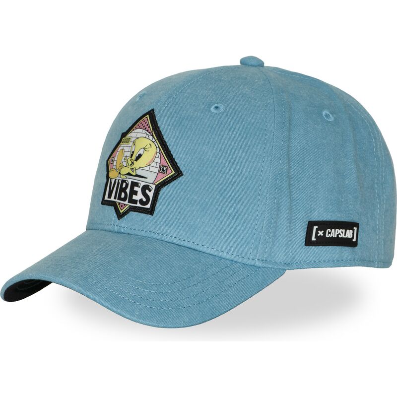 casquette-courbee-bleue-snapback-titi-loo13-pcblifb-looney-tunes-capslab casquette-courbee-bleue-snapback-titi-loo13-pcblifb-looney-tunes-capslab