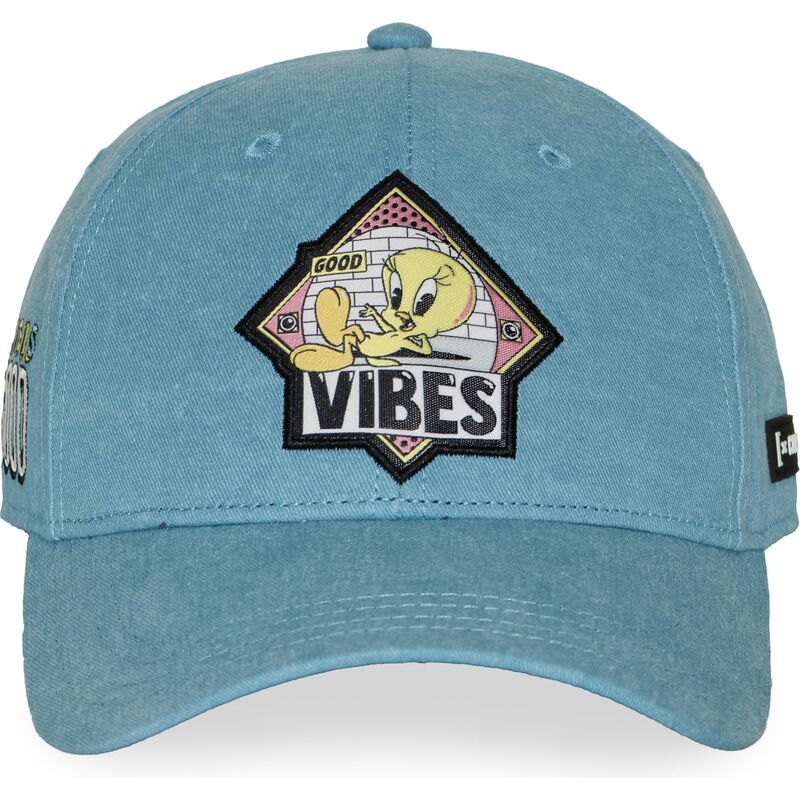casquette-courbee-bleue-snapback-titi-loo13-pcblifb-looney-tunes-capslab casquette-courbee-bleue-snapback-titi-loo13-pcblifb-looney-tunes-capslab
