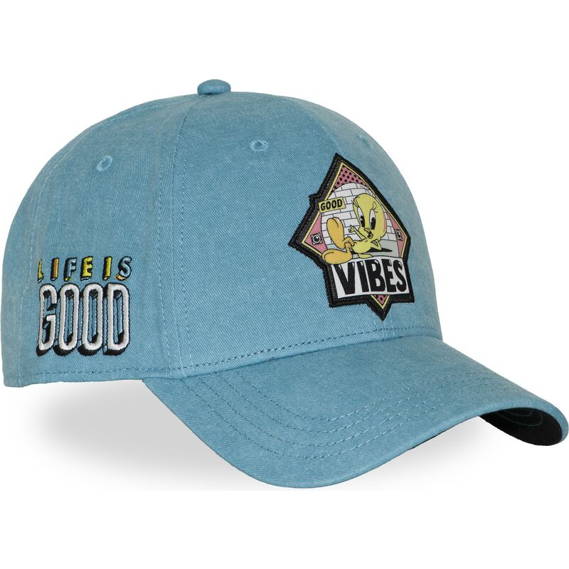 casquette-courbee-bleue-snapback-titi-loo13-pcblifb-looney-tunes-capslab casquette-courbee-bleue-snapback-titi-loo13-pcblifb-looney-tunes-capslab