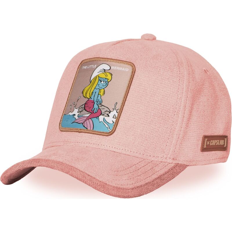 casquette-courbee-rose-snapback-la-schtroumpfette-smu-sur3b-les-schtroumpfs-capslab casquette-courbee-rose-snapback-la-schtroumpfette-smu-sur3b-les-schtroumpfs-capslab