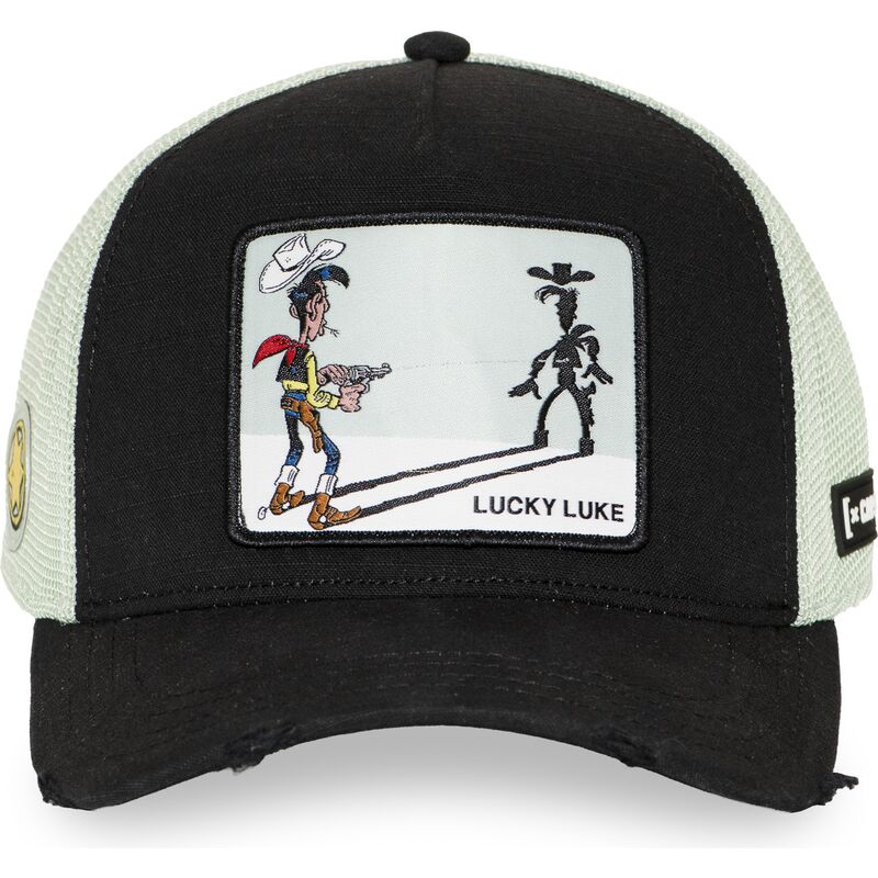 casquette-trucker-noire-et-blanche-lucky-luke-lck3-flub-capslab casquette-trucker-noire-et-blanche-lucky-luke-lck3-flub-capslab