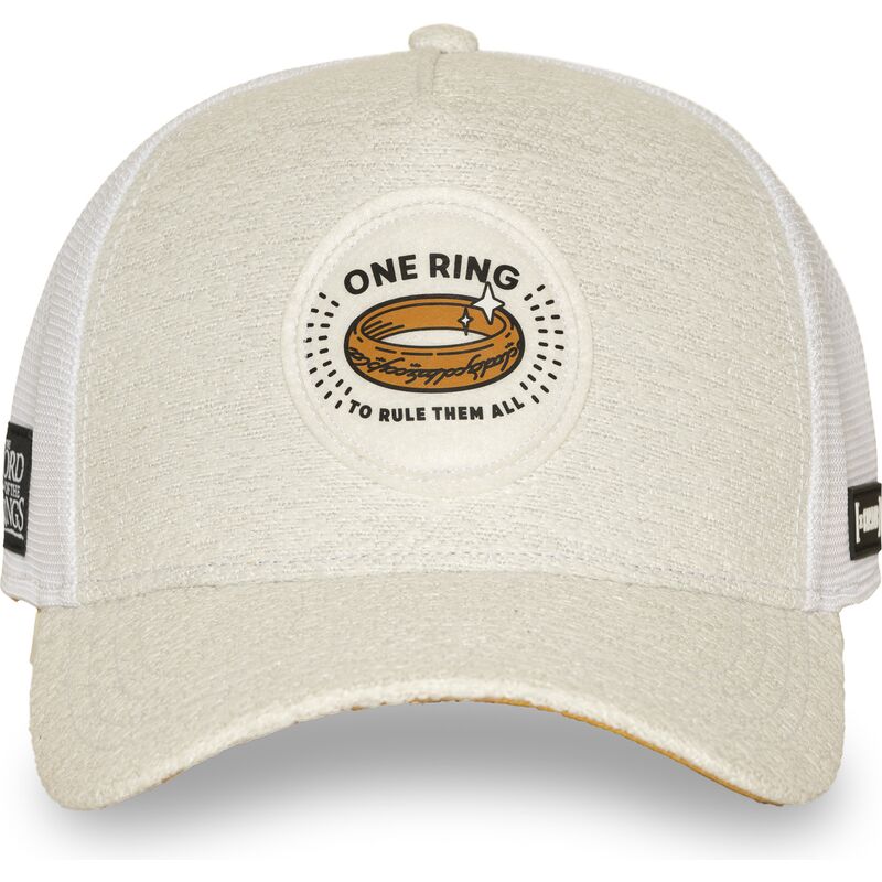 casquette-trucker-creme-et-blanche-l-anneau-unique-lotr2-pctrinb-le-seigneur-des-anneaux-capslab