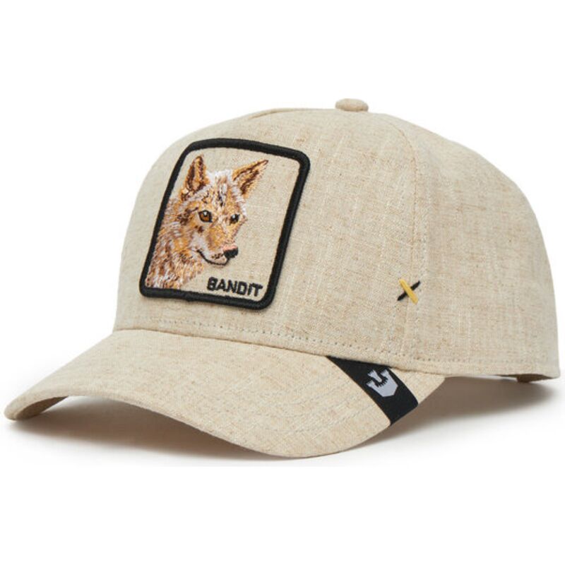 casquette-courbee-beige-snapback-bandit-coyote-cloth-rugged-comfort-the-farm-goorin-bros