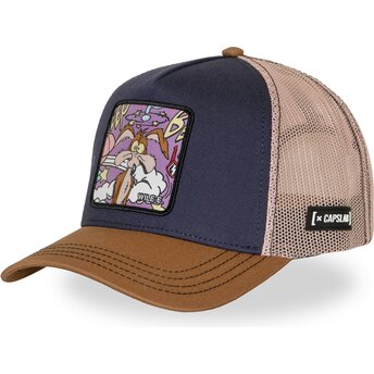 Casquette trucker bleue marine et marron Coyote LOO13 WILB Looney Tunes Capslab