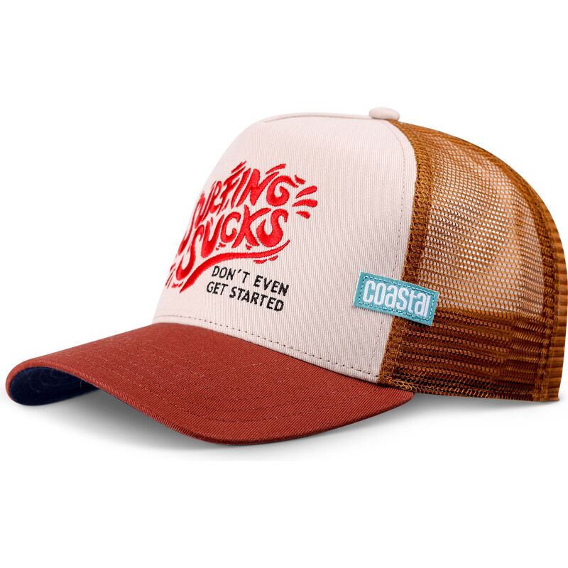 casquette-trucker-marron-surfing-sucks-coastal casquette-trucker-marron-surfing-sucks-coastal