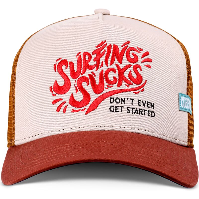 casquette-trucker-marron-surfing-sucks-coastal casquette-trucker-marron-surfing-sucks-coastal