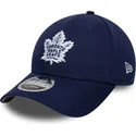 casquette-courbee-bleue-marine-snapback-9forty-m-crown-team-toronto-maple-leafs-nhl-new-era