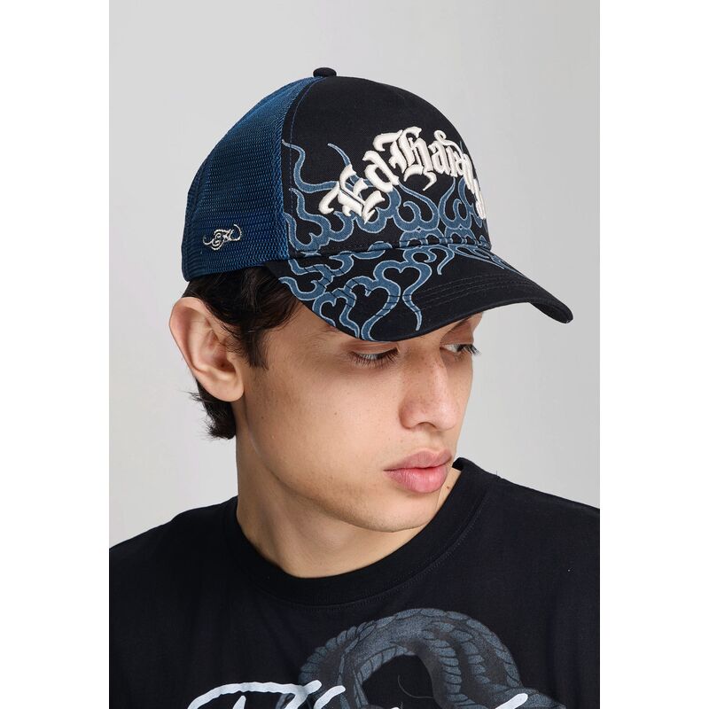 casquette-trucker-noire-flaming-ed-hardy casquette-trucker-noire-flaming-ed-hardy