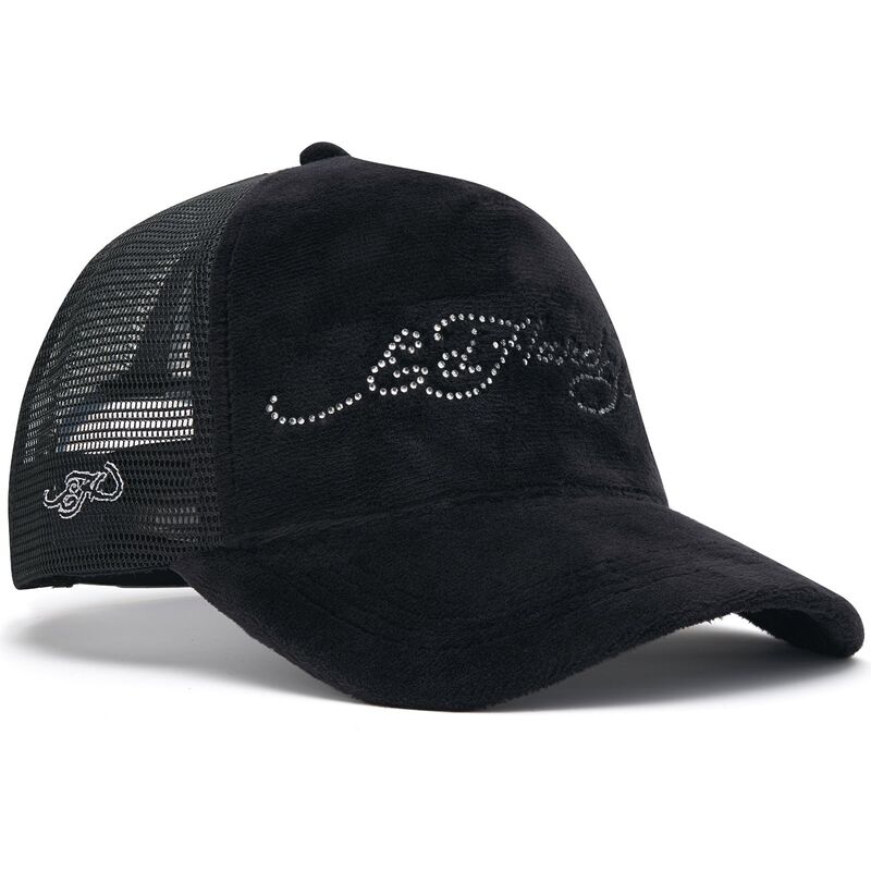 casquette-trucker-noire-core-silver-diamante-velour-ed-hardy casquette-trucker-noire-core-silver-diamante-velour-ed-hardy