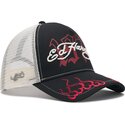 casquette-trucker-noire-beige-et-rouge-1971-ed-hardy