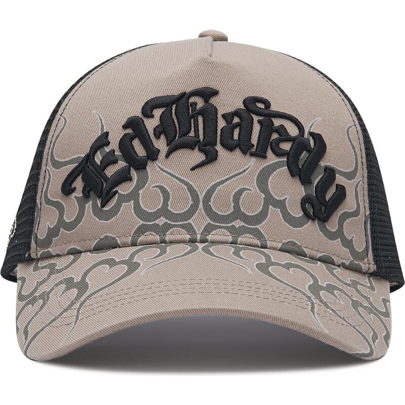 casquette-trucker-grise-et-noire-flaming-ed-hardy casquette-trucker-grise-et-noire-flaming-ed-hardy