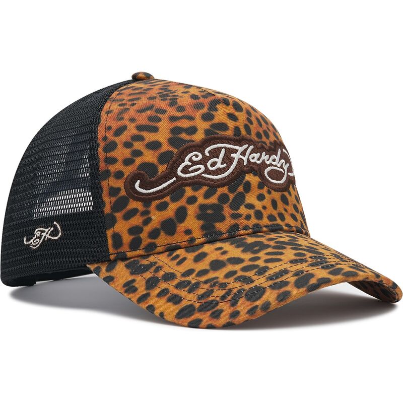 casquette-trucker-leopard-lionpard-print-ed-hardy casquette-trucker-leopard-lionpard-print-ed-hardy