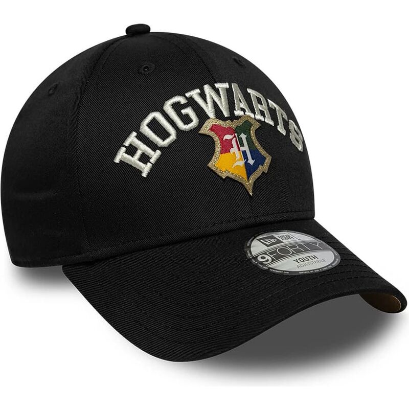 casquette-courbee-noire-snapback-pour-enfant-9forty-wordmark-hogwarts-harry-potter-new-era