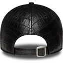 casquette-courbee-noire-ajustable-pour-femme-avec-logo-noir-9forty-pu-pattern-new-york-yankees-mlb-new-era
