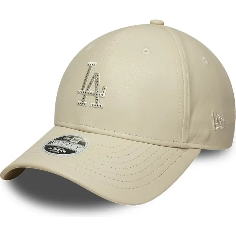 casquette-courbee-beige-snapback-pour-femme-avec-logo-beige-9forty-m-crown-pu-diamante-los-angeles-dodgers-mlb-new-era casquette-courbee-beige-snapback-pour-femme-avec-logo-beige-9forty-m-crown-pu-diamante-los-angeles-dodgers-mlb-new-era
