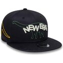 casquette-plate-bleue-marine-snapback-pour-enfant-9fifty-dino-new-era