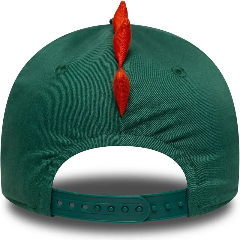 casquette-courbee-verte-snapback-pour-enfant-9forty-dino-face-new-era casquette-courbee-verte-snapback-pour-enfant-9forty-dino-face-new-era