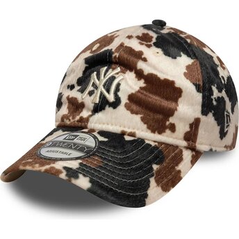 Casquette courbée marron ajustable 9TWENTY Animal Print New York Yankees MLB New Era