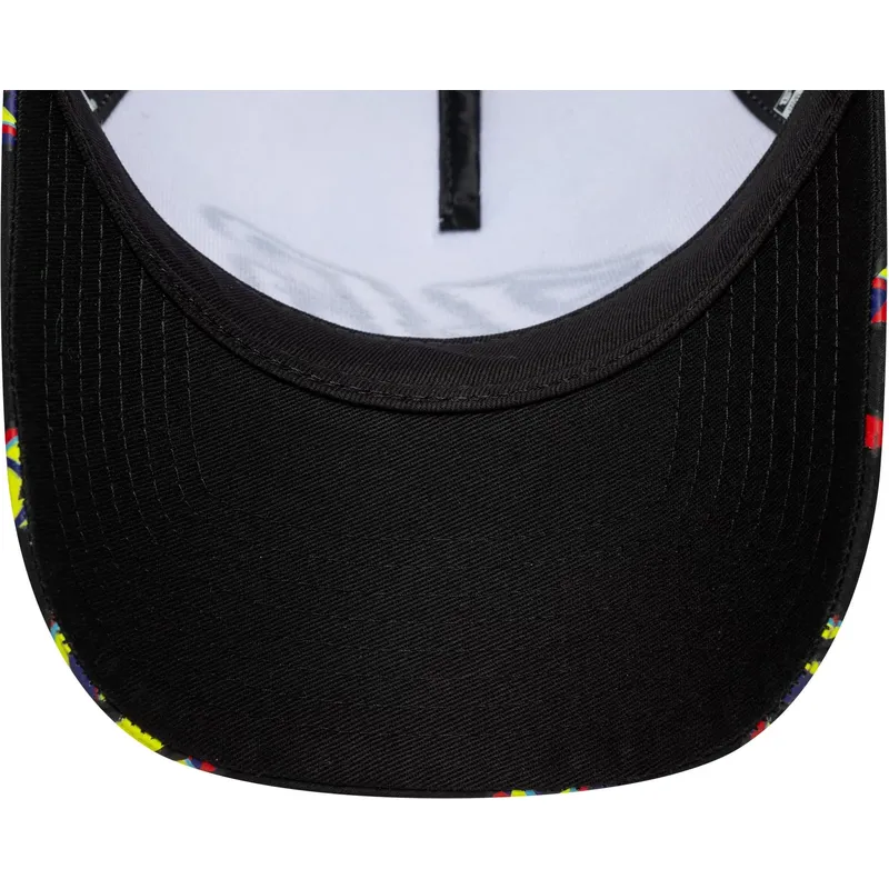casquette-trucker-noire-et-blanche-e-frame-print-visor-valentino-rossi-vr46-motogp-new-era