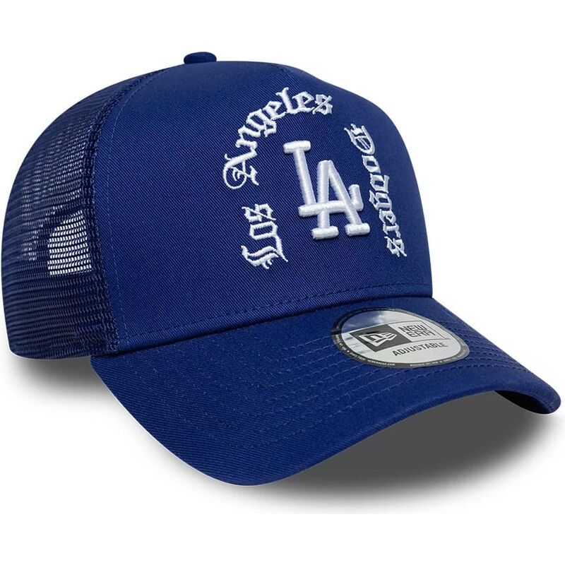 casquette-trucker-bleue-a-frame-wordmark-los-angeles-dodgers-mlb-new-era