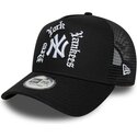 casquette-trucker-noire-a-frame-wordmark-new-york-yankees-mlb-new-era