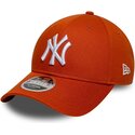 casquette-courbee-orange-snapback-9forty-m-crown-new-york-yankees-mlb-new-era