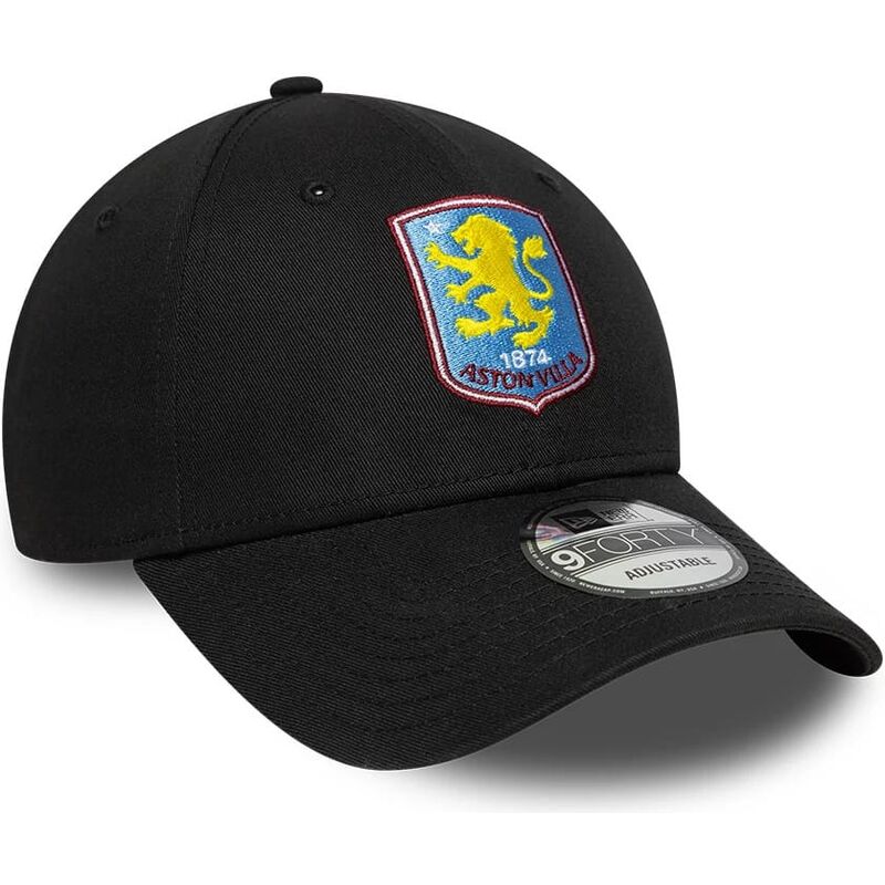 casquette-courbee-noire-ajustable-9forty-core-aston-villa-football-club-premier-league-new-era