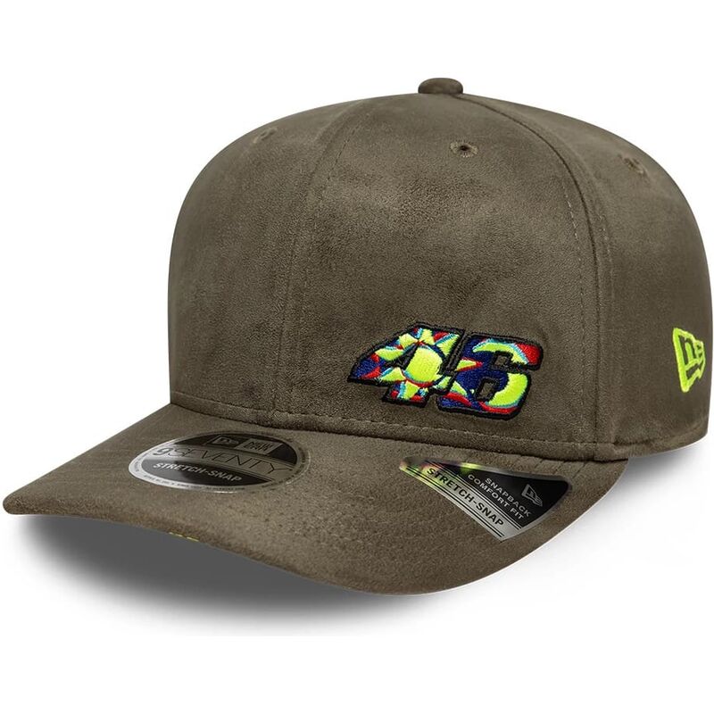 casquette-courbee-verte-snapback-9seventy-stretch-snap-flawless-valentino-rossi-vr46-motogp-new-era