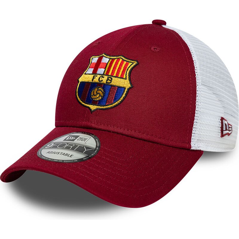 casquette-trucker-rouge-et-blanche-ajustable-9forty-league-fc-barcelona-laliga-new-era