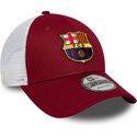 casquette-trucker-rouge-et-blanche-ajustable-9forty-league-fc-barcelona-laliga-new-era