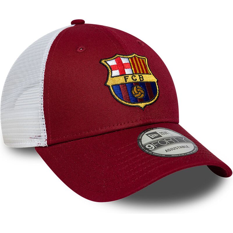 casquette-trucker-rouge-et-blanche-ajustable-9forty-league-fc-barcelona-laliga-new-era