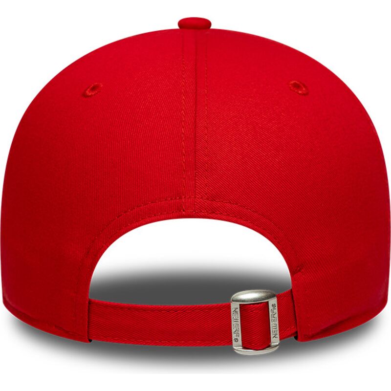 casquette-courbee-rouge-ajustable-avec-logo-rouge-9forty-outline-chicago-bulls-nba-new-era