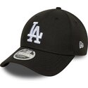 casquette-courbee-noire-snapback-9forty-m-crown-los-angeles-dodgers-mlb-new-era