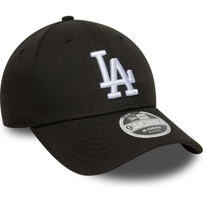 casquette-courbee-noire-snapback-9forty-m-crown-los-angeles-dodgers-mlb-new-era