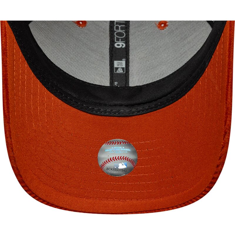 casquette-courbee-orange-ajustable-avec-logo-orange-9forty-m-crown-cord-los-angeles-dodgers-mlb-new-era