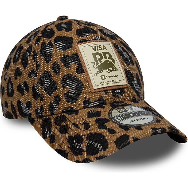 casquette-courbee-leopard-ajustable-pour-femme-9forty-racing-bulls-f1-team-formula-1-new-era