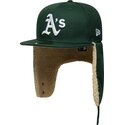 casquette-plate-verte-ajustee-59fifty-dogear-world-series-oakland-athletics-mlb-new-era